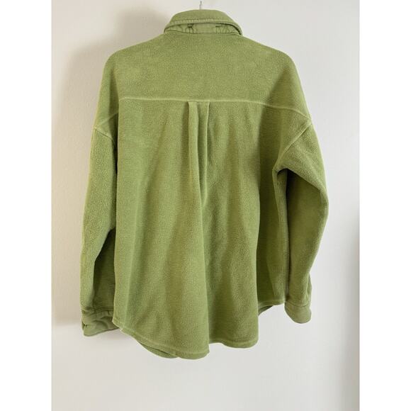 Forever 21 Ruby Shirt Jacket Womens XS Green Thick Fuzzy Lumber Jane - Picture 2 of 6